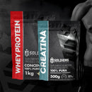 Kit: Whey Protein Concentrado 1Kg + Creatina Monohidratada 500g - 100% Importado
