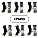 Meias antiderrapantes 6 pares